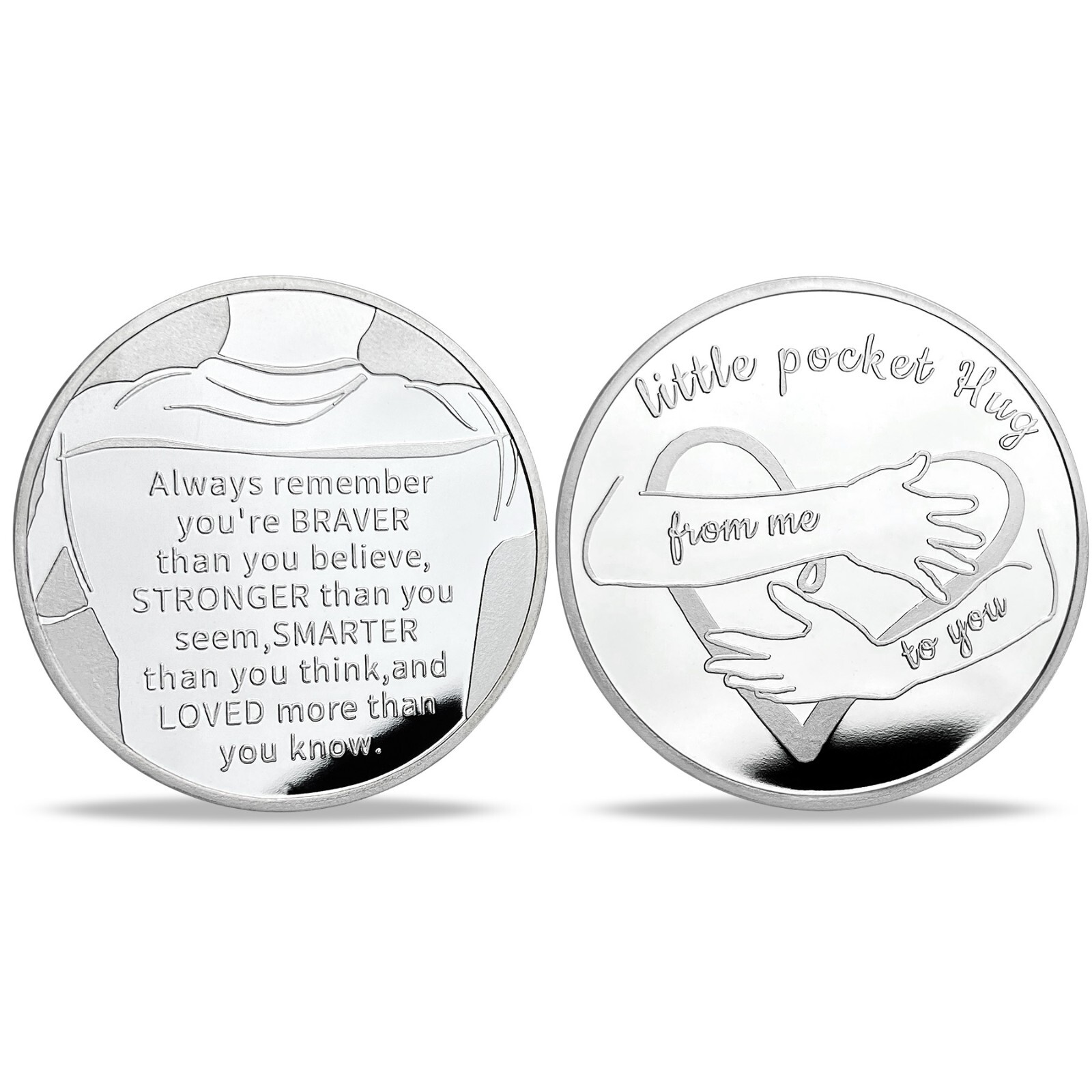 Little Pocket Hug Token Challenge Coin Courage Coin Sending Hugs Male Gifts Men