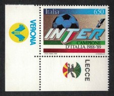 INTER SCUDETTO 1988-1989 CON APPENDICE VERONA E LECCE ANGOLO ANNO 1989