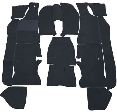 Teppich satz für Manta A kompl. Velours Schwarz kompl. Bodenbelag