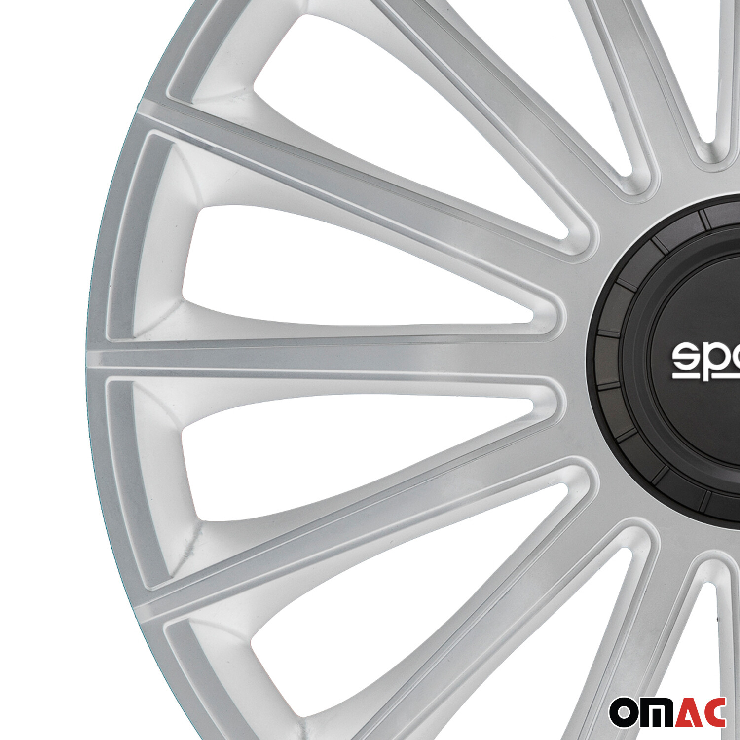 OMAC Radkappen Set 4-teilig - 15 Zoll Radblenden In Silber