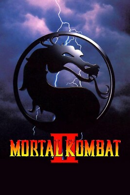 Mortal Kombat II - Cover Art Gaming Poster Dragon 11x16 Scorpion Sub-Zero