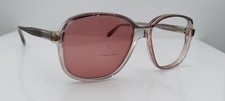 Vintage Henri de Paris 0022 Gray Oval Horn-Rimmed Sunglasses France FRAMES ONLY