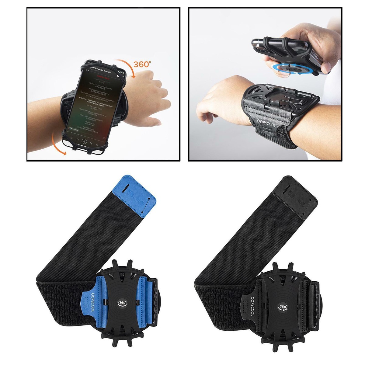 Wrist Band Tactical Forearm Phone Holder For Running Wristband