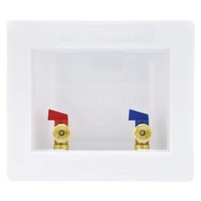 CPVC Washing Machine Outlet Box 1/2 Inch Center Drain White 60249