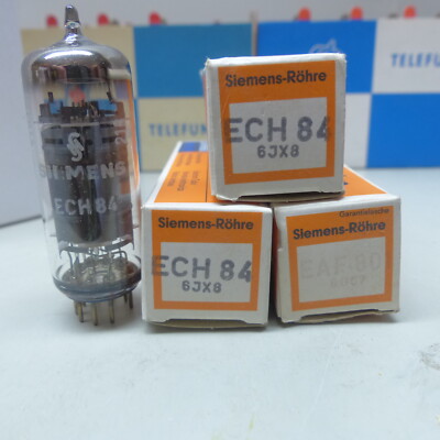 3x ECH84 SIEMENS NOS / NIB / NEW Röhre Tube Valvola 01