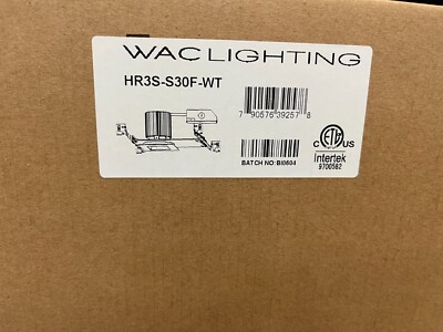 WAC Lighting HR3S-S30F-WT - LED Downlight - Square Trim NIB P34