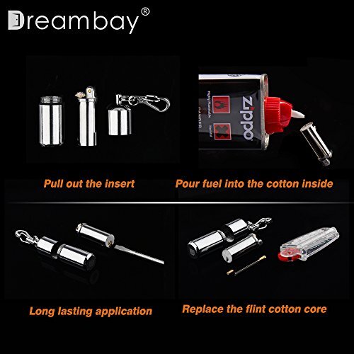 2-Pack Waterproof EDC Peanut Lighter Keychain - Fire Starter For Survival & Outdoors