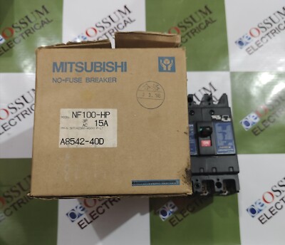 MITSUBISHI NF100-HP CIRCUIT BREAKER 15A 3POLE 440VAC 50KA FREE FAST SHIPPING