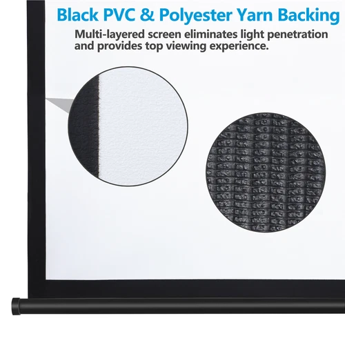 72''/80''/100''/119'' Projector Screen Pull Down Projection Screen Home Theater - Picture 36 of 89