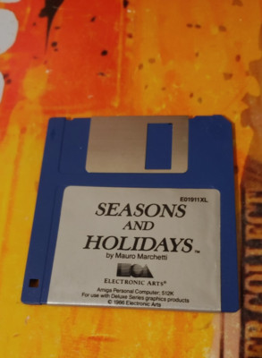 Seasons and Holidays (Electronic Arts 1986) Commodore Amiga (Disk) works 16-bit