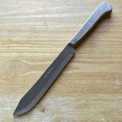 SHARP Vintage MEDALLION 6.75  Blade Stainless Japan Full Tang Butcher Knife