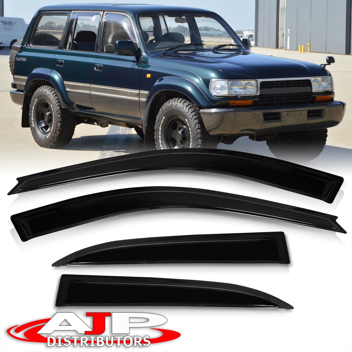 Windows Vent Sun Visors Guard Deflector For 1992-1997 Toyota Land