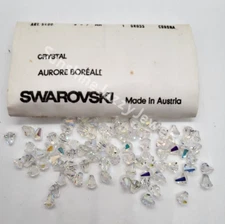 Factory Pack Swarovski Crystal Clear AB 8x7mm Faceted Cone 5400 Beads; 144pc