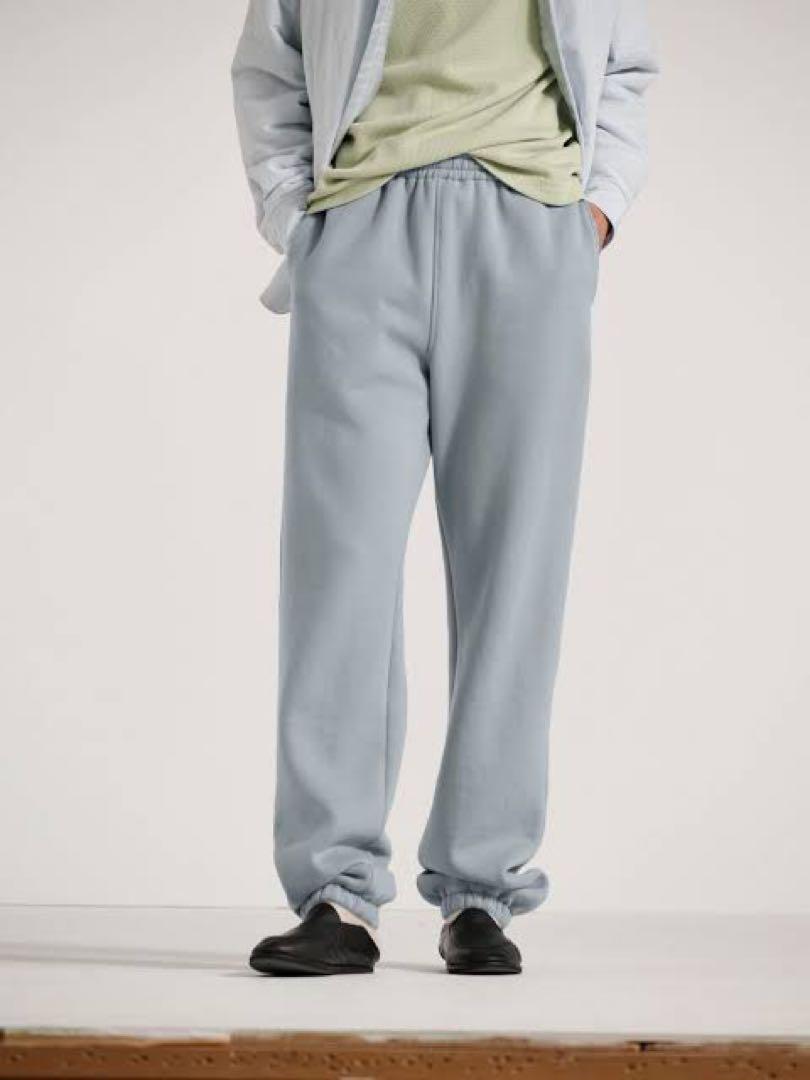 AURALEE Smooth Soft Sweat Pants Blue Gray 100% Cotton New AURALEE Smooth Soft Sweat Pants Blue Gray 100% Cotton New