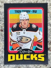 2024-25 O-Pee-Chee Retro Black Border Parallel Troy Terry Anaheim Ducks #13