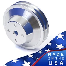 Big Block Chevy Water Pump Pulley 2 Groove 396 427 454 LWP BBC 2V LWP Aluminum