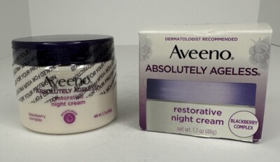 Aveeno Absolutely Ageless Restorative Night Cream 1.7 OZ, New in Box