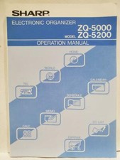 Sharp Electronic Organizer ZQ-5000 ZQ-5200 Operation Manual USed