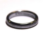 White Tungsten Carbide womens comfort fit 4 3/4  wedding band ring 3mm 3.4g — photo 3
