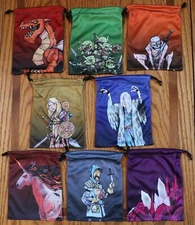 Vast Board Game 8 Promo Drawstring Microfiber Bags Leder Games New