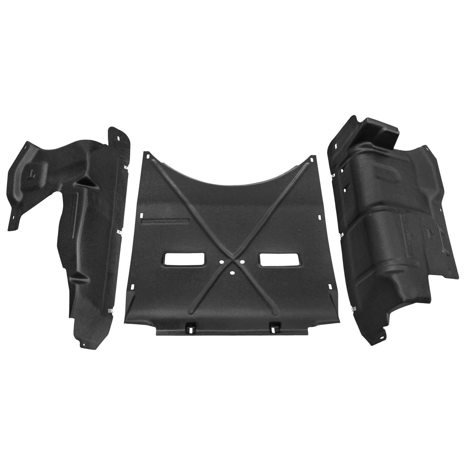 Couverture moteur Fiat Stilo anti-débris en plastique noir résistant