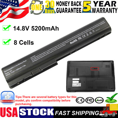 Laptop Battery for HP Pavilion 480385-001 HSTNN-IB75 DV7-3065DX DV7-3165DX 77Wh