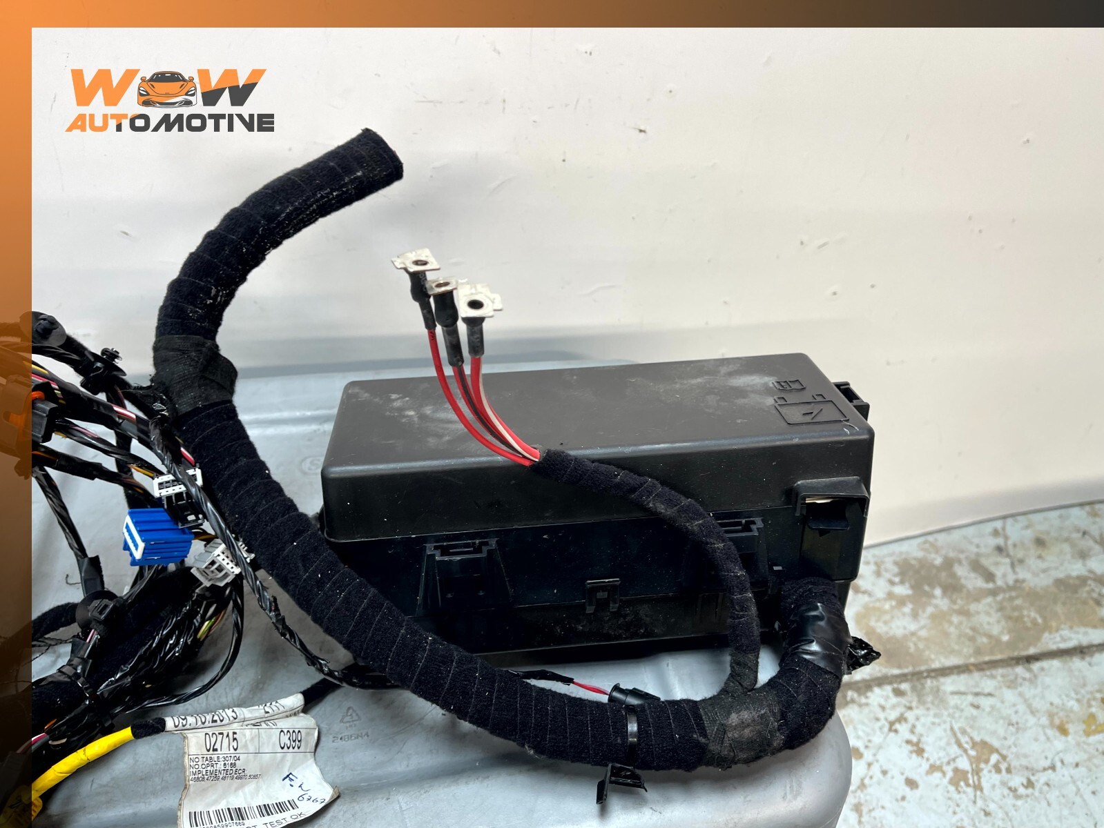 14-17 MASERATI GHIBLI REAR FUSE RELAY BOX WITH WIRING HARNESS OEM