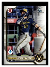2022 Bowman 1st Edition #BPPF-144 Jheremy Vargas Milwaukee Brewers