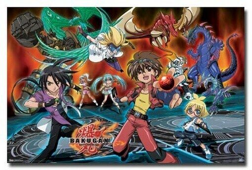 Bakugan Poster Battle Action RARE Hot 24x36 for sale online