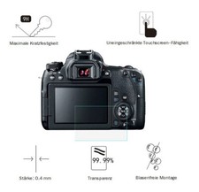 Canon 77D 0.4 mm Adhesion Display Protection Glass Screen Protector LC7769