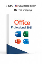 10 PC MS 2021 Office 2021 USB STANDALONE FULL COMPLETE VERSION PACK