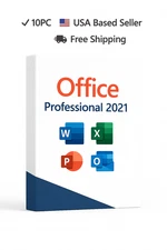 10 PC MS 2021 Office 2021 USB STANDALONE FULL COMPLETE VERSION PACK