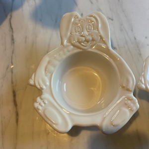 Pfaltzgraff Heritage Bunny Rabbit Porringer Bowl Set of 2 Smoke Free Home