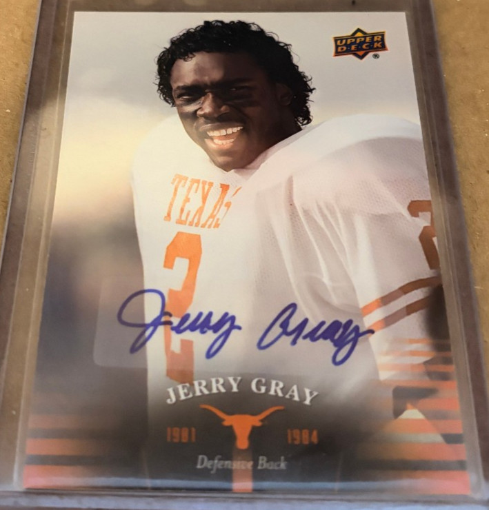 2011 Upper Deck University of Texas Jerry Gray Auto #44