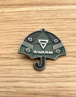 NEW The Swarm Thorpe Park  Merlin Coaster Blind Bag Umbrella Pin Badge Series 4