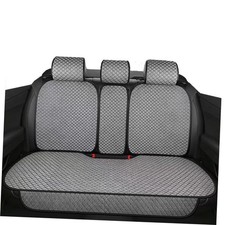 Breathable Back Seat Cover-Universal Rear Seat Mat for All Gray-Rear seat