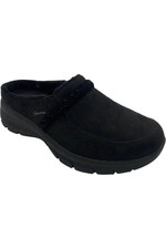 Skechers Easy Going Water Repellent Suede Clogs Darling Thing Black