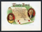 SCARCE Old Original TREATY BOND Cigar Label - LOUISIANA PURCHASE FROM FRANCE — photo 1