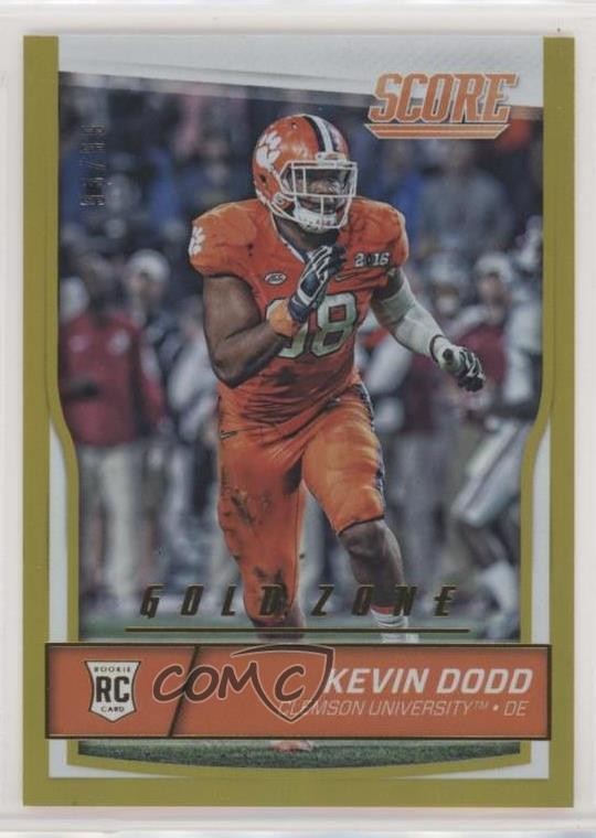 2016 Score Rookies Jumbo Gold Zone /99 Kevin Dodd #403 Rookie RC 2u3