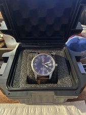Invicta Men's I-Force Blue Dial Brown Genuine Leather Watch 15254