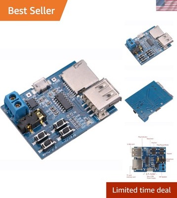 High-Quality MP3 Player Decoder Module with 2W Amplifier for DIY Audio Projects