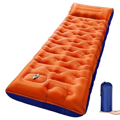 Camping Sleeping Pad,Extra Wide 6 inch Thick Inflatable Sleeping Pads with Bu...