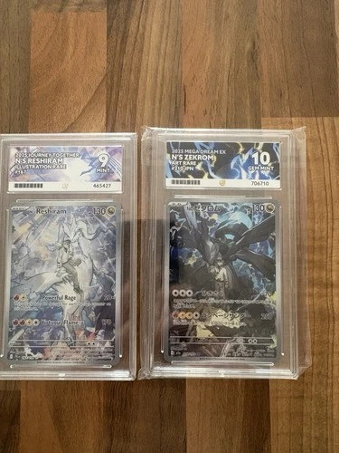 Pokémon TCG N's Reshiram Card Journey Together 167/159 And N Zekrom Ace 10