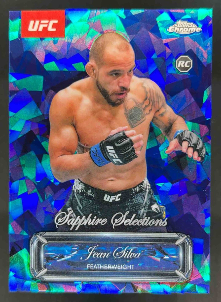 2025 Topps UFC Chrome Sapphire Jean Silva Selections RC Rookie #SEL-6