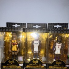 Funko Gold NBA Vinyl Figures 3-Pack Trae Young Zion Williamson LeBron James