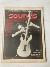SOUNDS MUSIC PAPER SEPT 1976 RAINBOW COVER QUEEN BUDDY HOLLY HAWKWIND VGC