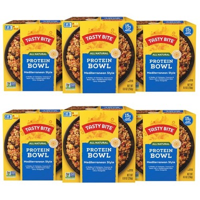 Mediterranean Protein Bowl, 8.8 Ounce, Pack of 6, Ready to Eat, Microwaveable...