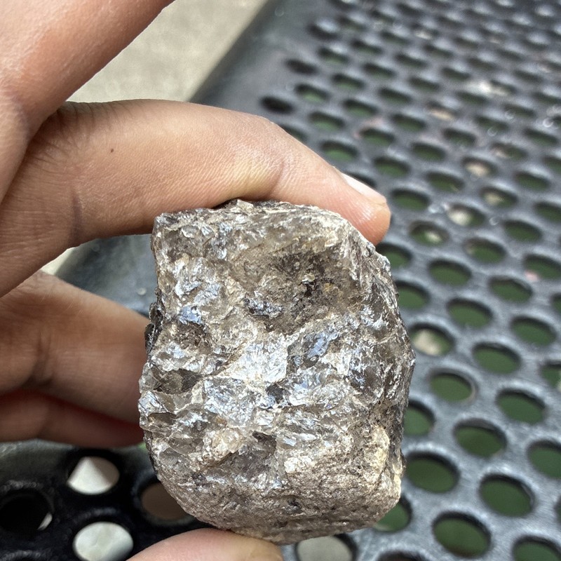 Silver Gray Metallic Mineral Specimen Rough Rock - Unidentified Sample