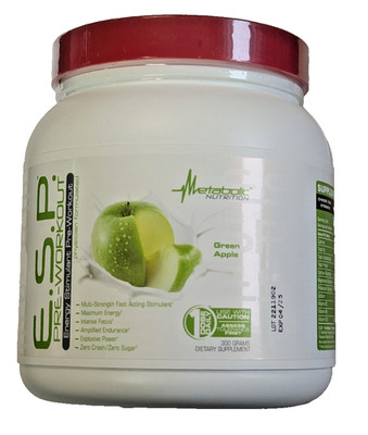 Green Apple ESP Pre-Workout by Metabolic - PAST DATE - SEE PICTURES