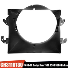 Engine Cooling Radiator Fan Shroud For 2009-2022 Dodge Ram 1500 2500 3500 Pickup